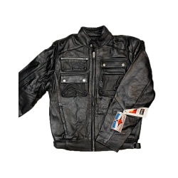 MC839 - Mens Club Style Leather Jacket